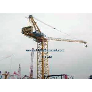25t Big QTD500-5078 Luffing Tower Crane 50m Long Lifting Jib 7.8t Tip Load