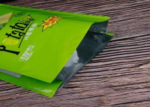 Cheap Large Size Biscuit Aluminium Foil Packaging Bags / Custom Printed Potato Chip Bags for sale