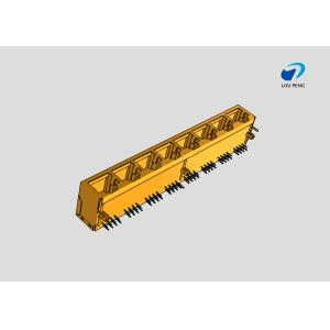 RJ45 8-port jack Cat.5 THT angled