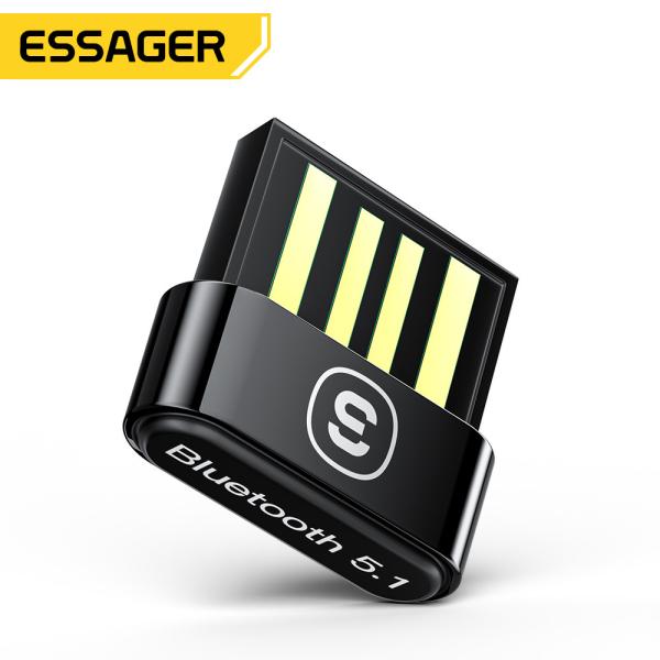 Quality Essager 2022 Cooler Mini BT5.1 USB Bluetooth Adapters 5.1 USB Wireless Receiver Adaptor wholesale