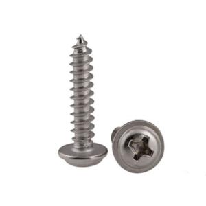 M3 M4 Steel Cross Recessed Wafer Button Head Self Tapping Drilling Screw For