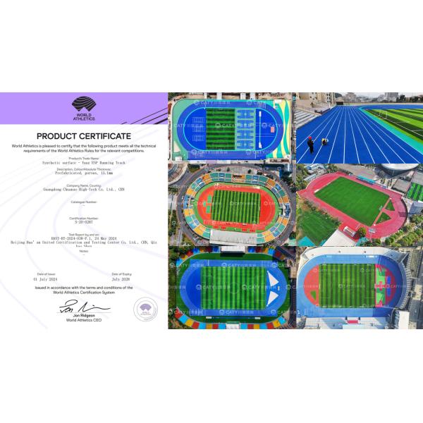 Quick-Install Eco-Friendly Innovative Semi-Prefabricated Athletic Track WA & SGS Certificated