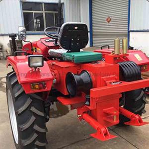 Electric Double Drum Winch Machine For Power Walking Tractor On Transmission