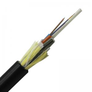 China One Loose Tube 12 Core 24 Core Fiber Optic Cable 1km ADSS Outdoor Aerial Light on sale