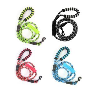 EVA Reflective Double Handle Dog Leash Dog Round Rope With Clip And Padded