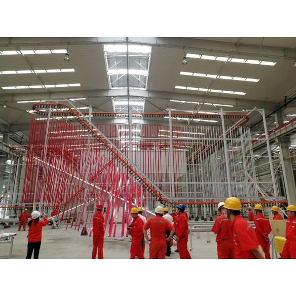 Galvanized Sheet Vertical Powder Coating Line Large Capacity Metal Powder