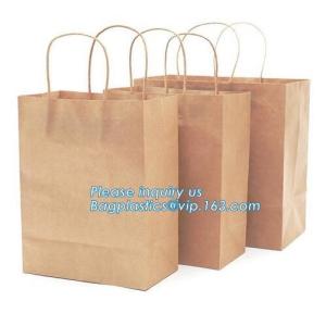 Chinese Supplier Hot Sell Brown Kraft Lunch Bread Packaging Customized Paper Bag