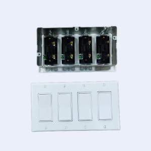 China RUFFIN Four Gang Wall Light Switch Plaster Ring Pre Fabrication on sale