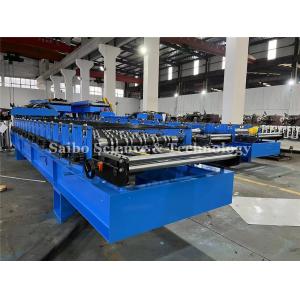 0.4-0.6mm Thickness Range Tile Roll Forming Machine With Chain Drive System For