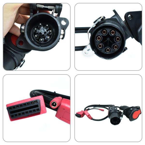 XTRUCK OLD K-CABLE PROTOCOL ADAPTER EBS ABS CABLE FOR WABCO KNORR 7P DIAGNOSTIC CABLE FOR TRAILER