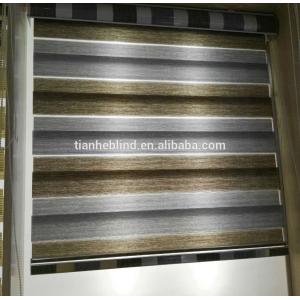 Factory Price night combi blind double roller shades blackout zebra blinds
