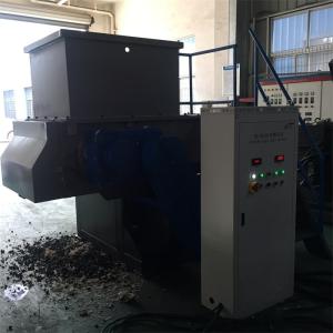 PLC Control Single Shaft Machine , Industrial Plastic Shredder For Waste Pipe
