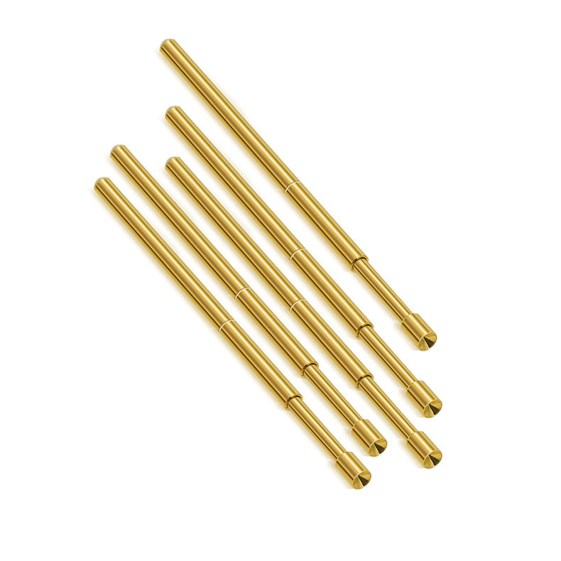 Gold Plated Spring Test Probe with Brass Barrel and BeCu Plunger for Precision
