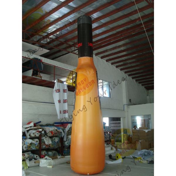 Quality UV Protective PVC Tarpaulin Inflatable Bottle For Indoor Activities With Silk - Screen Printing wholesale