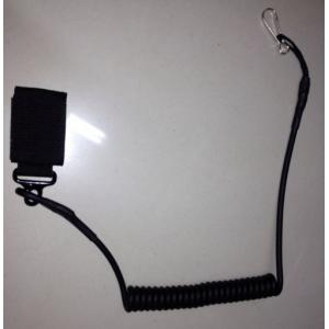 Custom made coyote tan color heavy duty tactical pistol handgun elastic coiled