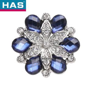 18mm Flower Shaped Buttons Personalized Colored Rhinestone Buttons Nickel Free