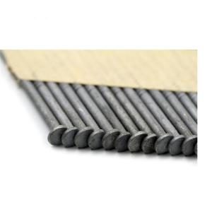 Smooth Shank Paper Tape Collated Framing Nails With Flat / Checkered Head
