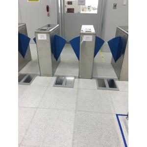 High Speed ESD Turnstile Stainless Steel With Reader / ESD Gate Tester