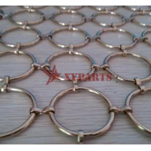 Metal Ring Mesh Linked With S Hook As Partition Curtain For Interior Decoration