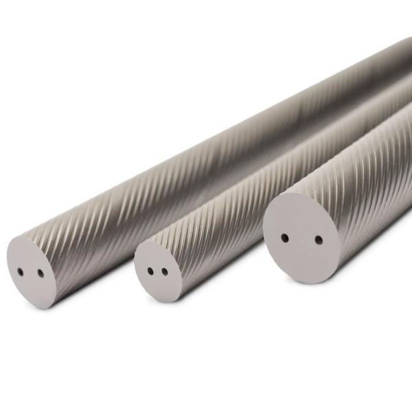 Graphite Composites Material Milling Blank Carbide Rods With Helical Coolant