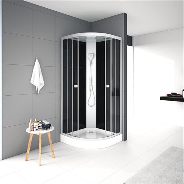 Free Standing Quadrant Shower Cubicles With Transparent Tempered Glass Fixed Panel