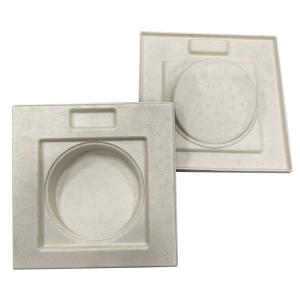 Biodegradable Bamboo Paper Tray OEM Acceptable Oilproof Staticproof
