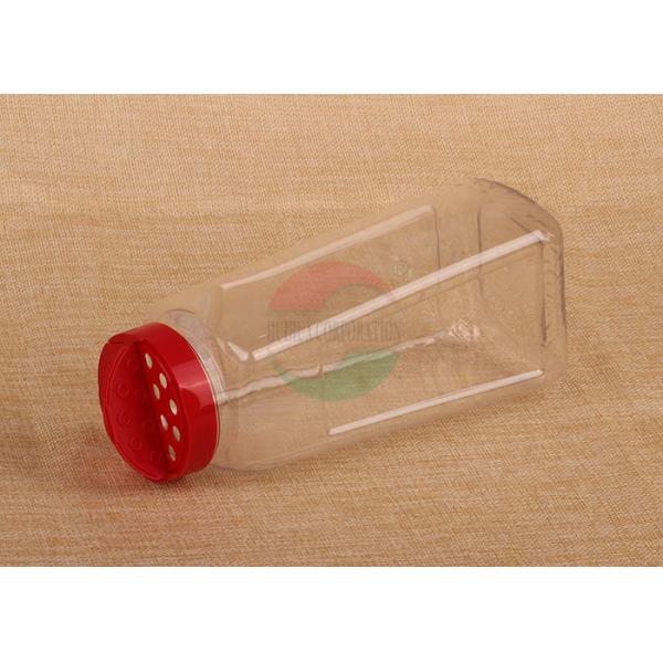 Quality SGS Food Grade Square Clear Pet Jars Recyclable With PP Screw Shake Top wholesale