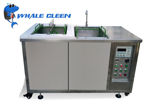 Double Tanks Electrolytic Ultrasonic Cleaning Equipment For Mold Washing Remove