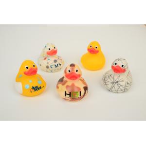 Professional OEM floating duck with metal weighted duck embossed custom duck toy