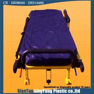 Dark Blue Disposable Bed Sheets Roll For Beauty Salons With Two Side Elastic