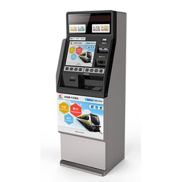 RS232 slot Free Standing ording Machines , ID reader Top-Up Kiosk For School