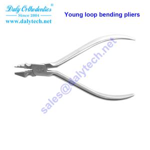 Young loop bending pliers of orthodontic tools from dental products