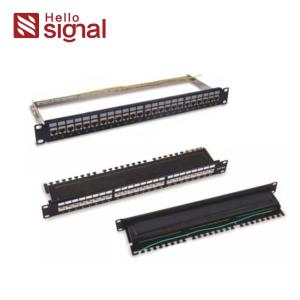 Cheap FTP CAT5E Shielded Patch Panel 1U Network empty shielded FTP STP 24 port blank patch panel for sale