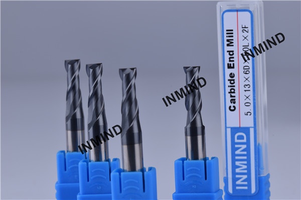 Carbide end mill , Upto HRC50 AlTiN Coating , 5mm *2F Square End Mill , Milling Cutters