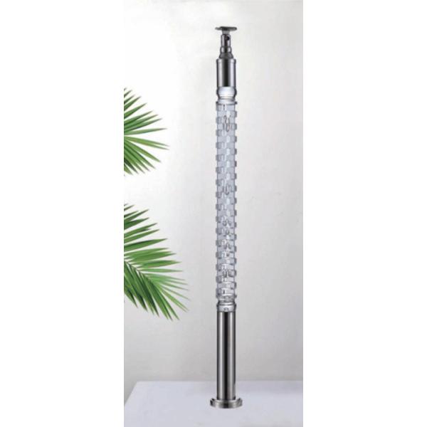 2024 Luxurious Interior Prefinished Crystal Pillar Balustrade Acrylic Baluster