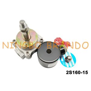 China 2/2 Way G 1/2 Inch Normal Close Solenoid Valve Stainless Steel Body 2S160-15 AC220V on sale
