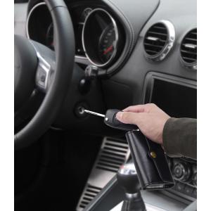 Cheap Black RFID Blocking Case Prevent Signal Relaying Two Fold 4 Hooks Keyring for sale