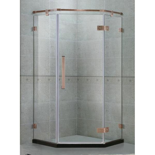 Quality Green Bronze Hinge Swing Shower Door Stainless Steel With 135 Degree Magnetic Seals wholesale