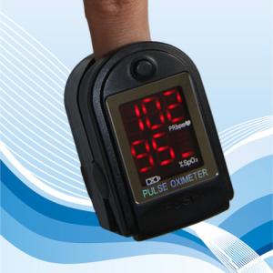 Yellow Child Finger Tip Pulse Oximeter Readings with SpO2 Display