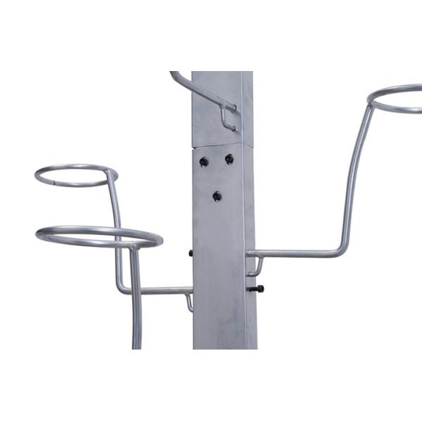 Demountable Clothing Display Racks Football Helmet Display Stand Metal For Stores