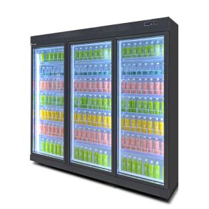 Swing Doors Full Glass Beverage Refrigerator With Custom Service
