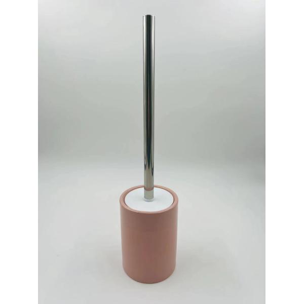 Ceramic Bathroom Accessories Sets Round Shape Pink Color Soap Dish For Bathroom