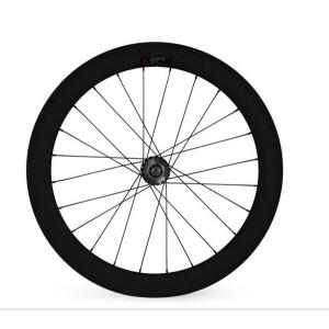 Best quality 700c 60MM Carbon clincher wheelset with width 23mm fixed gear for