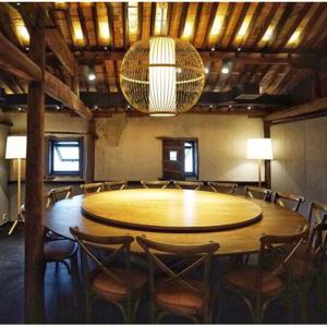 Creative Round Bamboo Lantern Pendant Light Handmade Wood Suspension Lamp(WH-WP