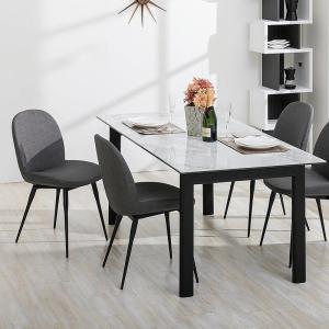 1800*850mm Modern Custom White Or Black Ceramic Top Dining Table, Knock-down,