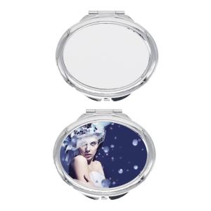 Custom Pocket Compact Makeup Sublimation Mirror Small Foldable Portable Double