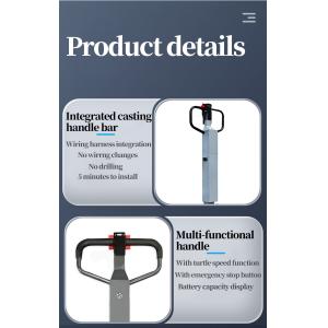 1000kg 1500kg Self-Lifting Pallet Loader Semi Electric Stacker with 800W Drive