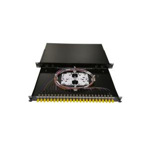 ODF 24 SC SX Fiber Optic Patch Panel Cold Roll Steel Material Rack Mount