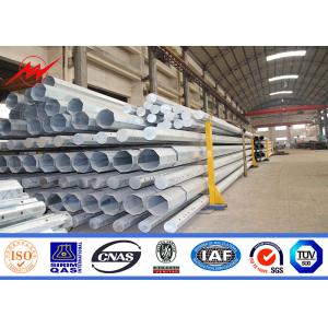Gr65 Embedded Electric Transmission Towers Polygonal Distribution Cross Arms