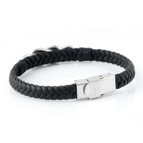 Explosive leather magnetic buckle men's bracelet retro trend simple bracelet accessory